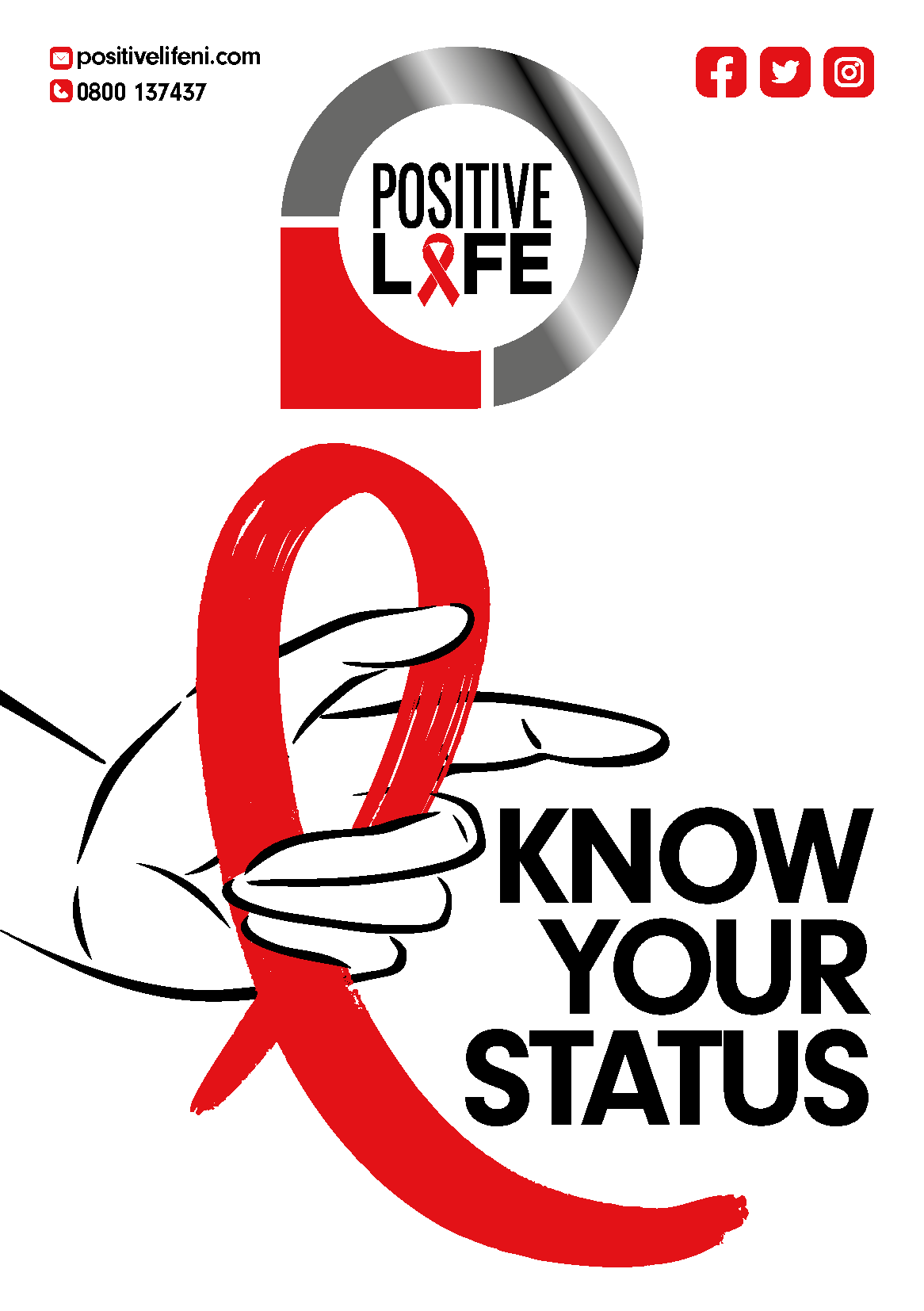 Positive Life NI leaflet on the importance of Knowing your HIV status